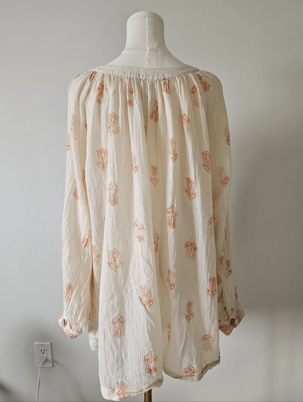 Intimately Free People M So I gathered oversized cotton sleep shirt - Picture 3 of 8